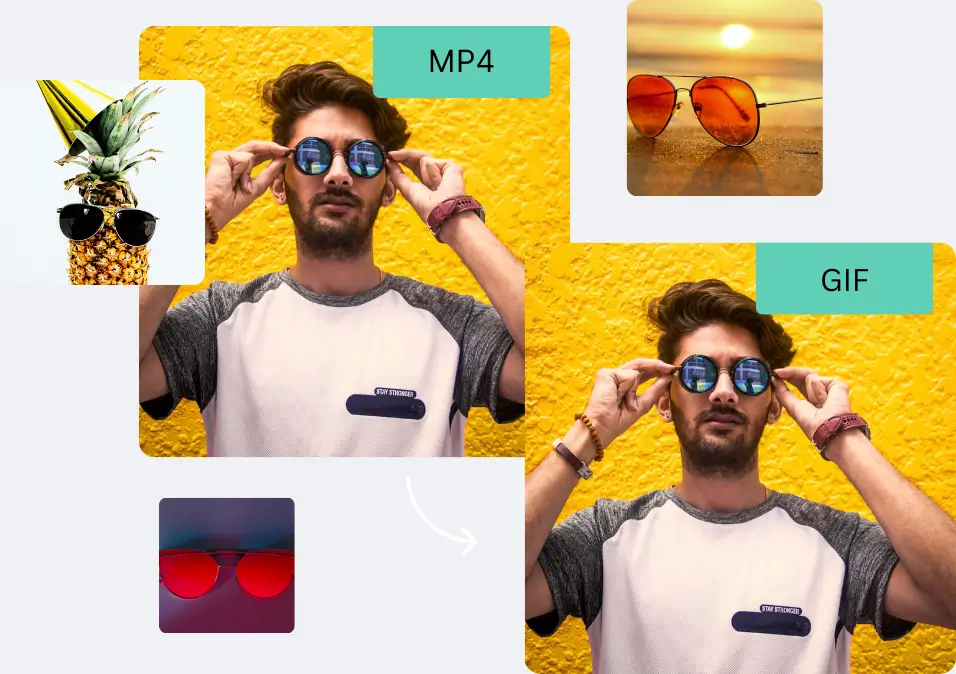 Social media GIF example