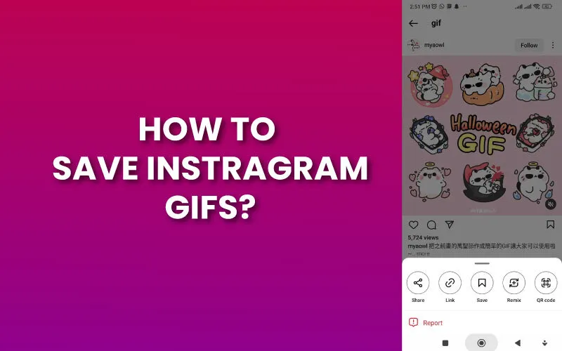 How to save gifs from Instagram